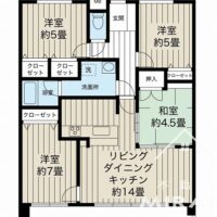 家族それぞれが個室を持てる4LDKの間取り。 家族それぞれが個室を持てる4LDKの間取り。
