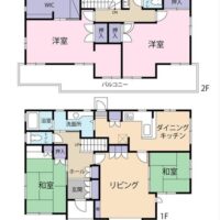 土地84.54坪 建物46.38坪 4LDKの間取り。広い土地に広い建物、ゆとりがある暮らしができます。 土地84.54坪 建物46.38坪 4LDKの間取り。広い土地に広い建物、ゆとりがある暮らしができます。